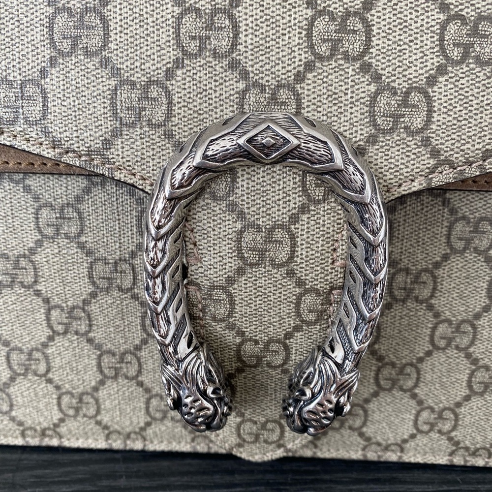 Authentic Gucci Dionysus medium GG shoulder bag beige - Picture 7 of 12